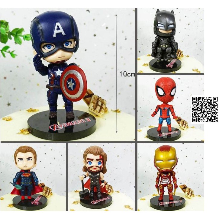 Bộ 6 mô hình chibi Avenger 623