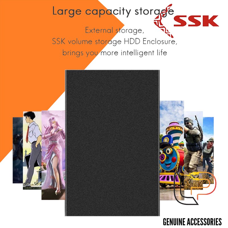 Box gắn HDD SSK HE-V350 Chuẩn Sata 2.5 - Usb 3.0 nhôm