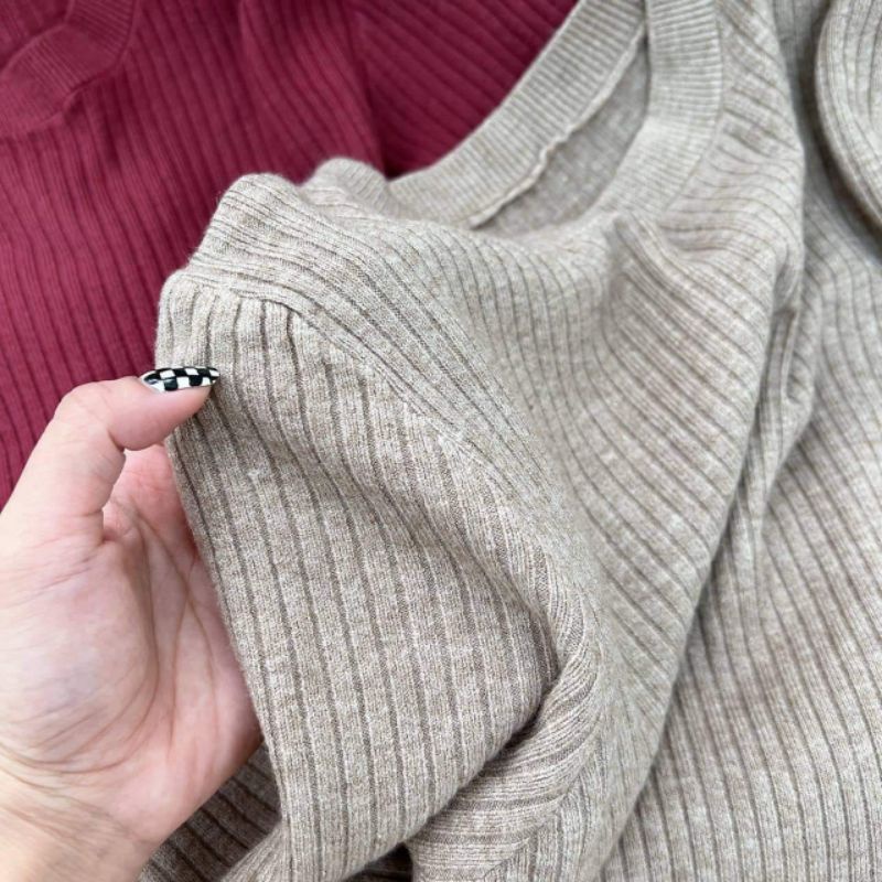 Áo len tăm dài tay hàng QC