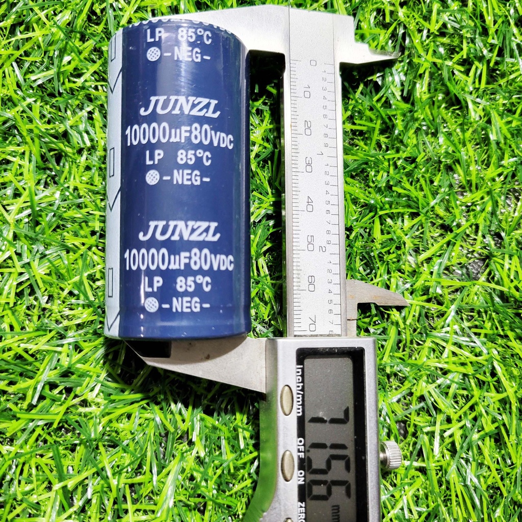 Tụ Lọc Nguồn 80v 10000uF 3.5x7.2cm chuẩn dung lượng