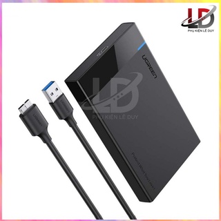 [Freeship] Box HDD 2.5inch SSD, HDD hỗ trợ 6TB, chuẩn SATA III, SATA II UGREEN US221 vỏ nhựa ABS cao cấp