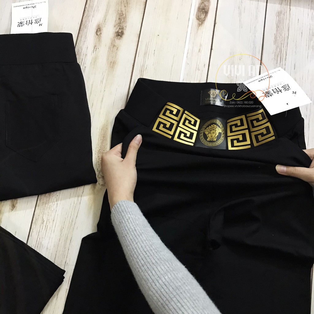 [Hàng Xuất Dư] Quần LEGGING V.SACE cạp cao siêu sang chảnh hàng VNXK, Legging Co Giãn 4 Chiều Cao Cấp, Ống Dài Siêu Đẹp, | BigBuy360 - bigbuy360.vn