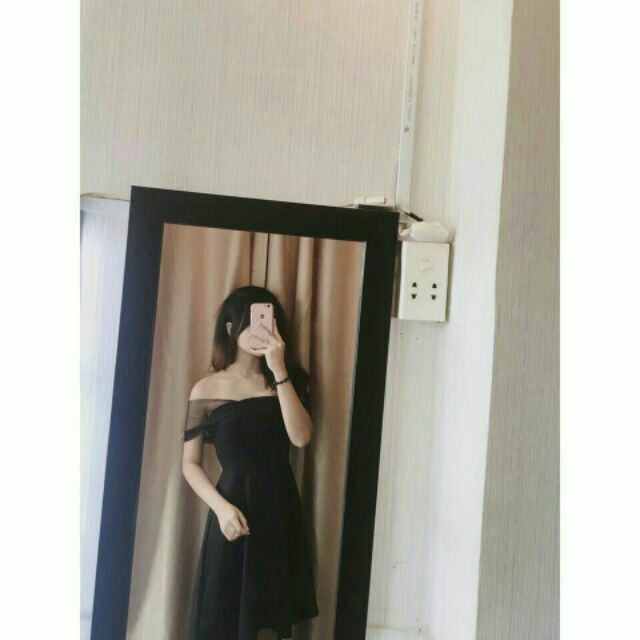 VIDEO CẬN CẢNH Đầm Trễ Vai Tay Lưới Đầm Xòe Kiko Dress Đơn Giản Mà Đẹp Tinh Tế