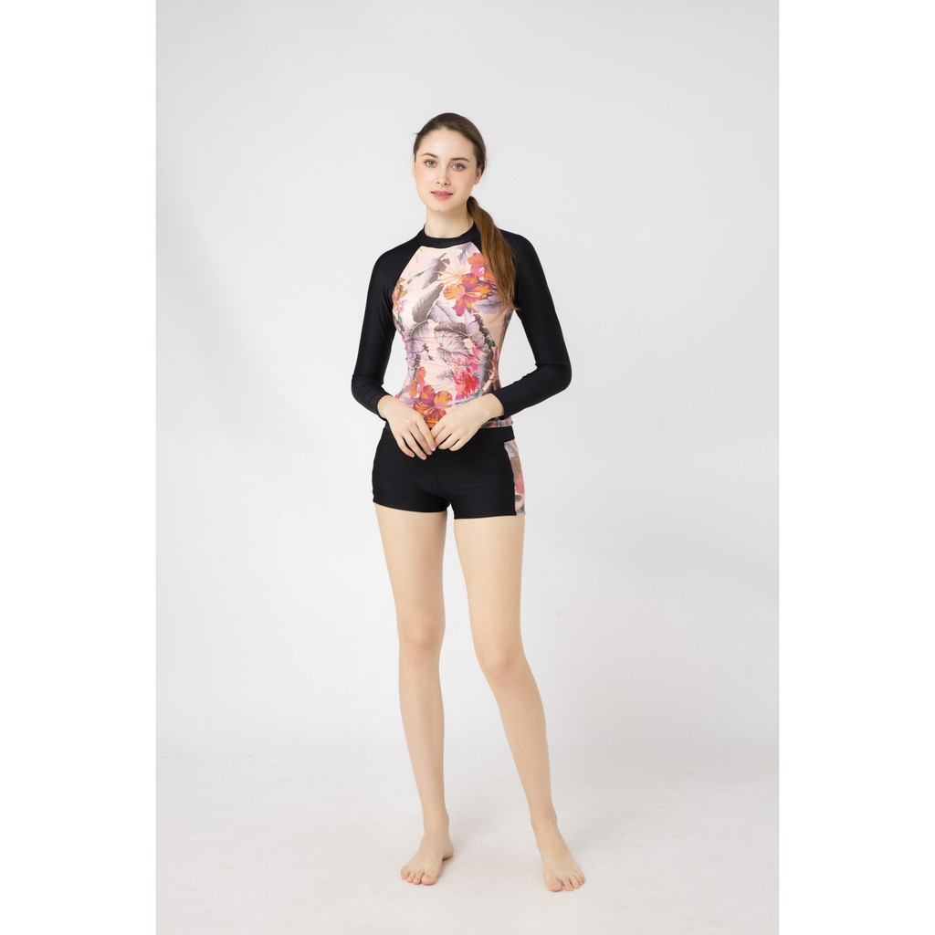 BIKINIPASSPORT - Hai mảnh áo tay dài, quần short phối họa tiết - Floral BS375_FLO | BigBuy360 - bigbuy360.vn