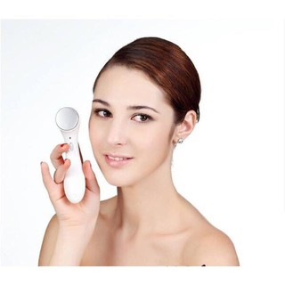 Máy massage mặt bằng ion cầm tay dưỡng trắng da