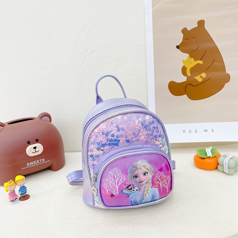Balo nhỏ xinh xắn họa tiết Nữ hoàng Elsa cho bé gái 2-4 tuổi