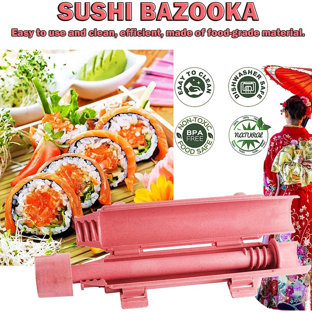 Bộ Dụng Cụ Làm Sushi Và Dụng Cụ Cuộn Sushi Tiện Dụng Cho Người Mới Bắt Đầu DIY