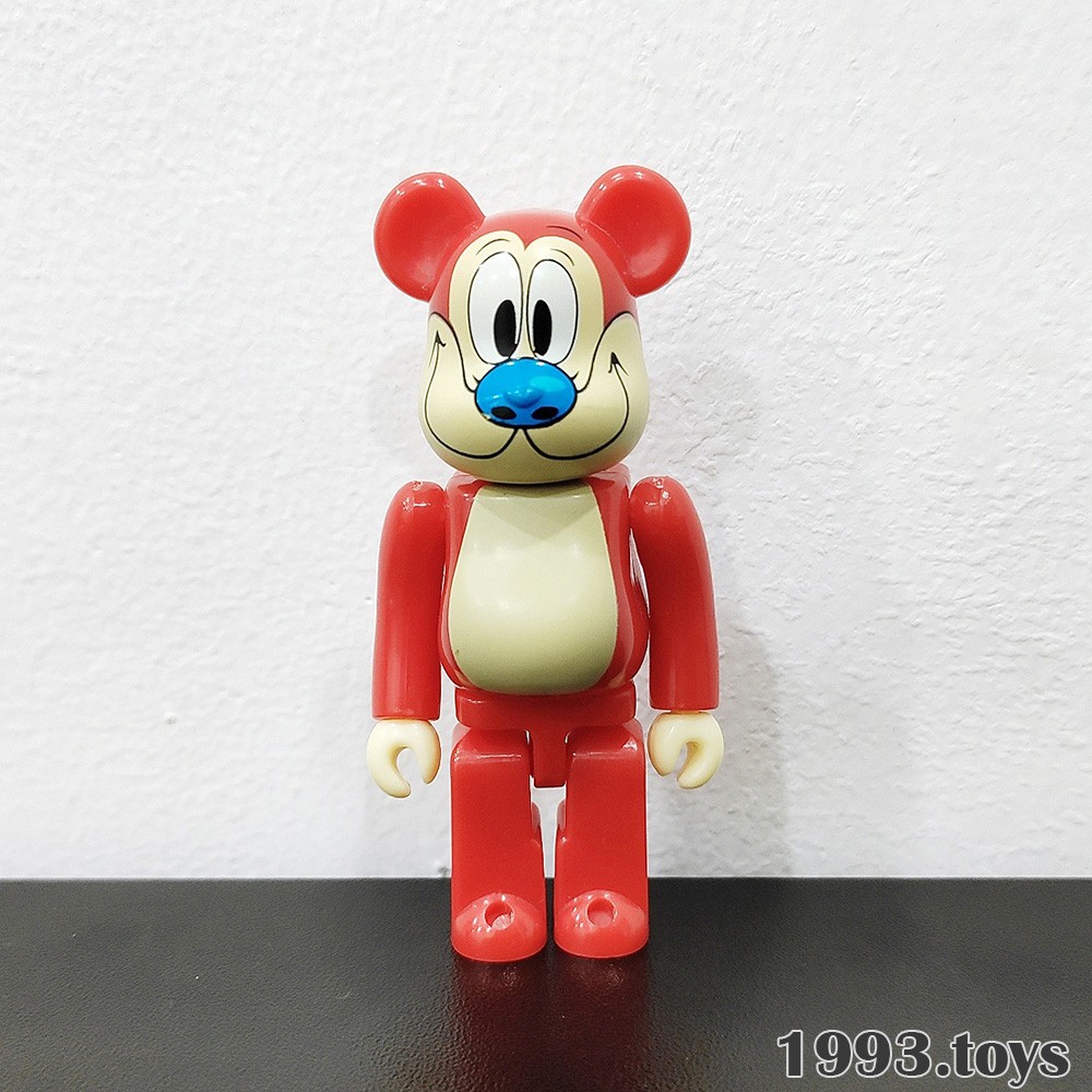 Mô hình BE@RBRICK chính hãng Medicom Toys - Bearbrick 100% Series 34 - Animal Stimpy