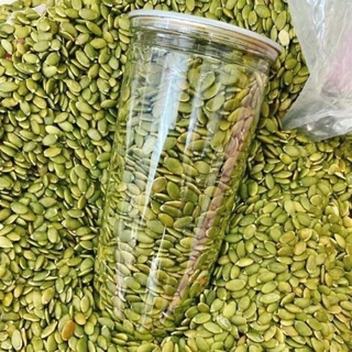 Hạt bí xanh chắc mẩy sấy giòn nguyên vị 500g, Hạt bí tách vỏ