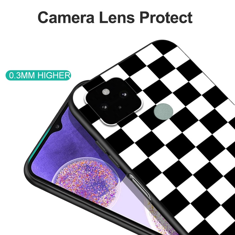 Ốp Điện Thoại Tpu Dẻo Họa Tiết Chú Mèo Đen Vui Nhộn Cho Google Pixel 5
