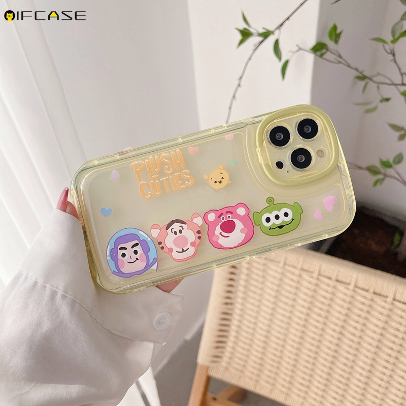 Ốp Điện Thoại Mềm Chống Sốc Có Giá Đỡ Hình Hoa Cúc / Gấu / Thỏ StellaLou Stitch Cho iPhone 13 12 11 Pro Max