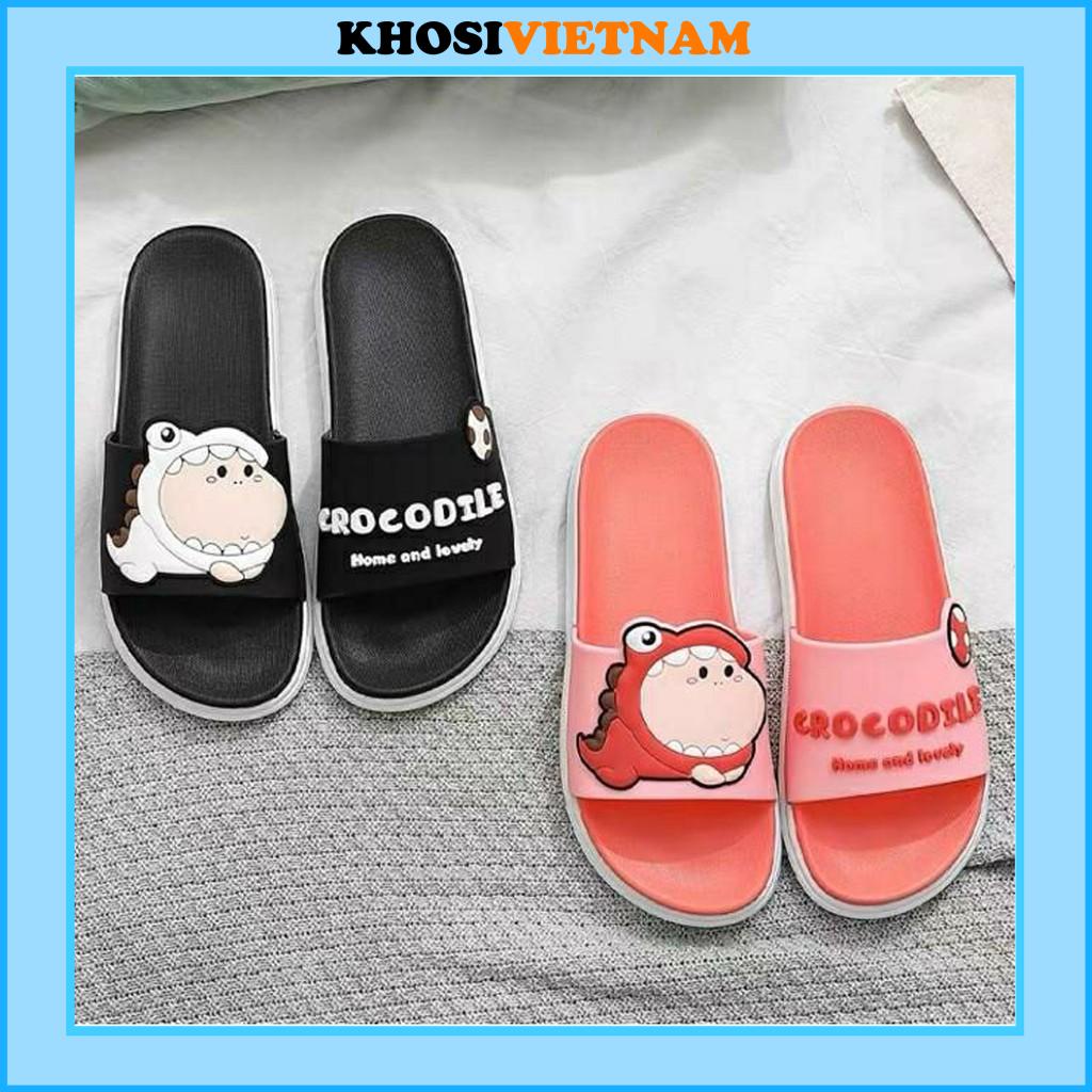 Dép Quai Ngang Cá Sấu CROCODILE Unisex Cao Su Siêu mềm Hàng cao cấp thời tran