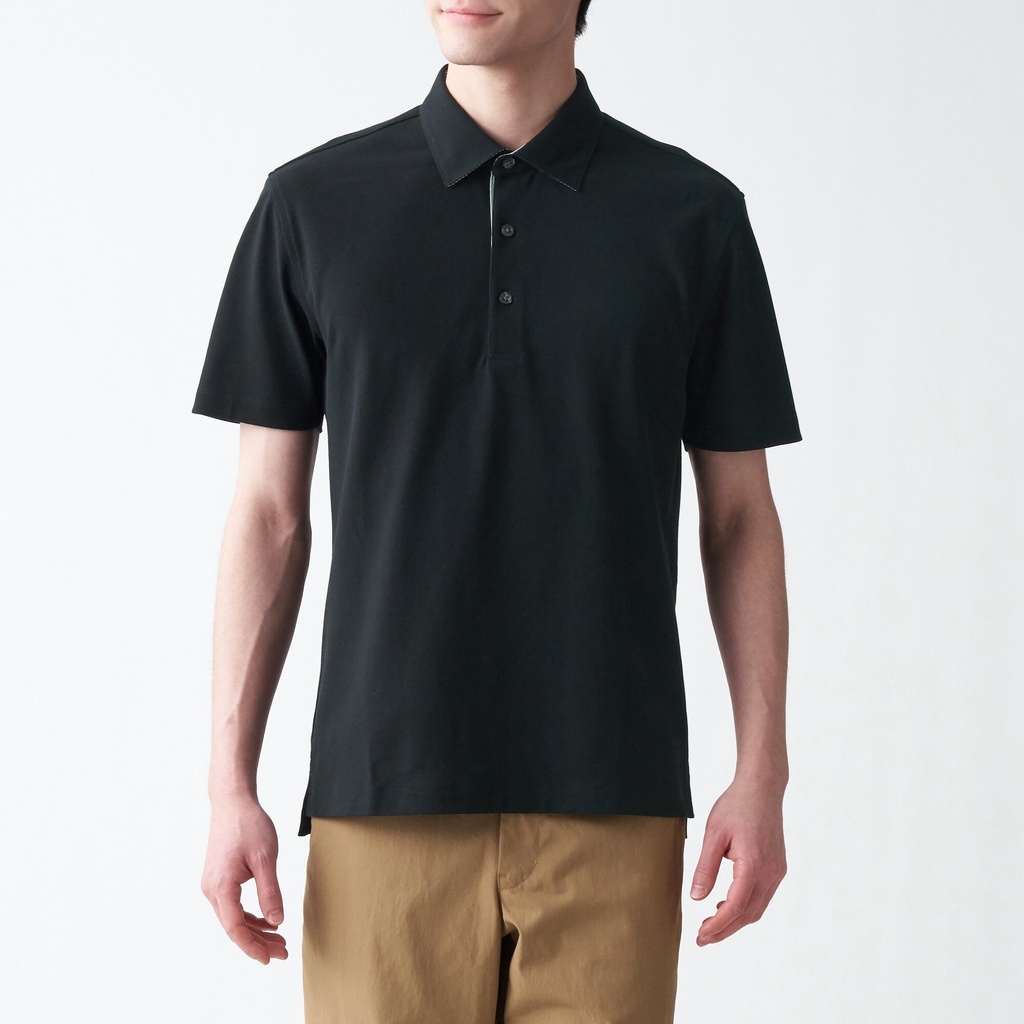 Muji Áo Polo Vải Pique Cool Touch