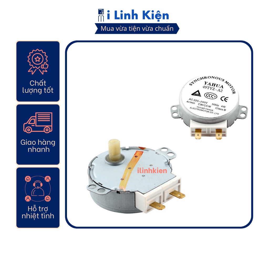 Động cơ quay đĩa lò vi sóng 220V trục vát chất lượng tốt