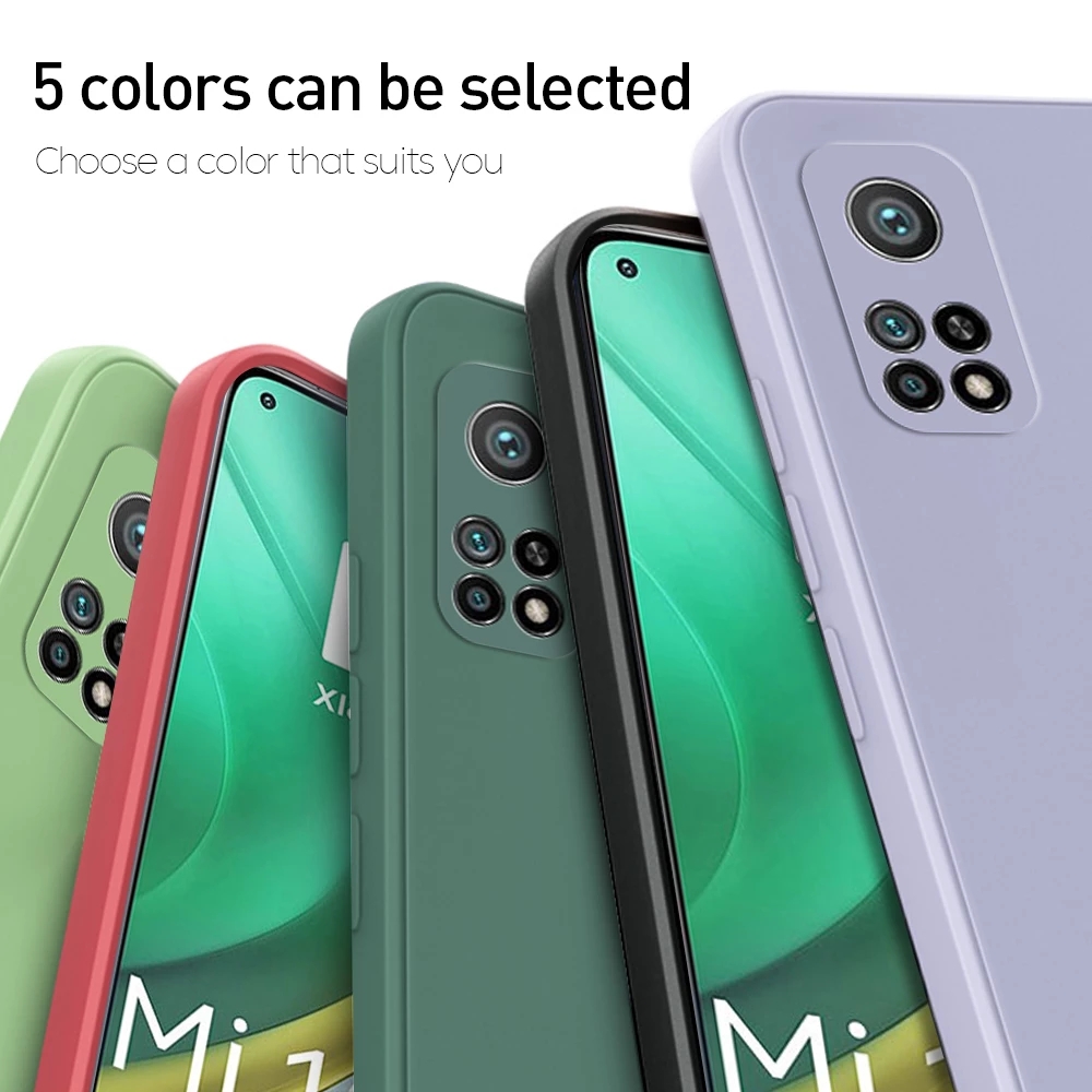 Ốp điện thoại silicone mềm chống sốc hình vuông cho Xiaomi Mi Mix 2 Mix 2s Mix 3