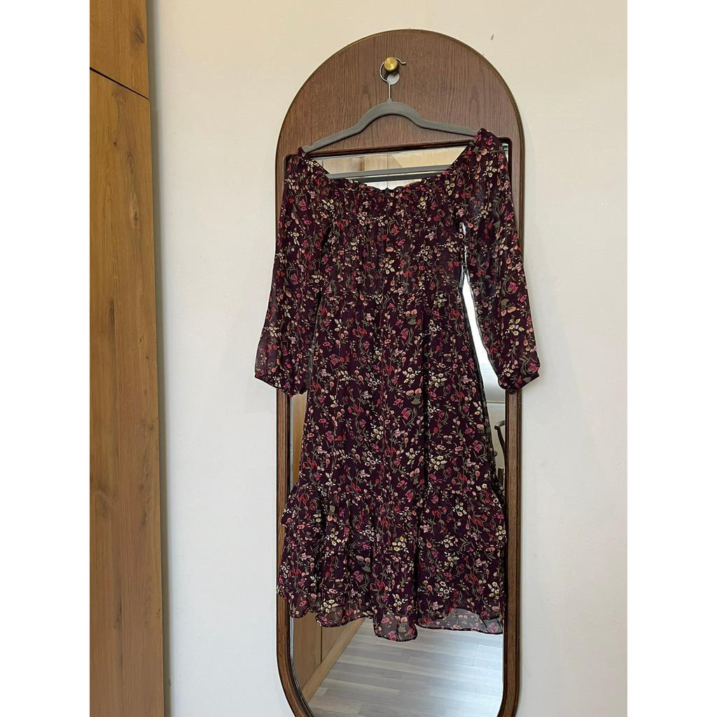 Pass Đầm Voan Hoa Tím của Bleubird