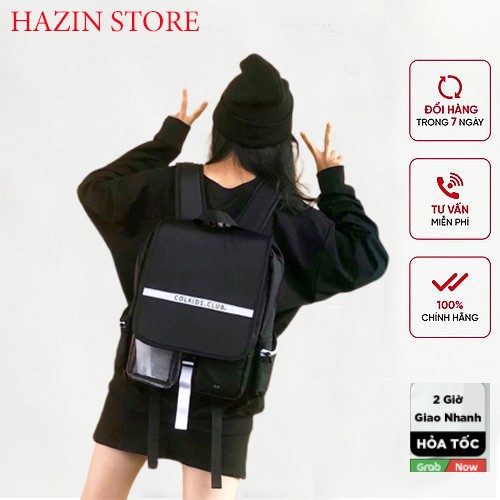 Balo phản quang Colkids Club SS3 Trắng và Đen THỜI TRANG HAZIN STORE