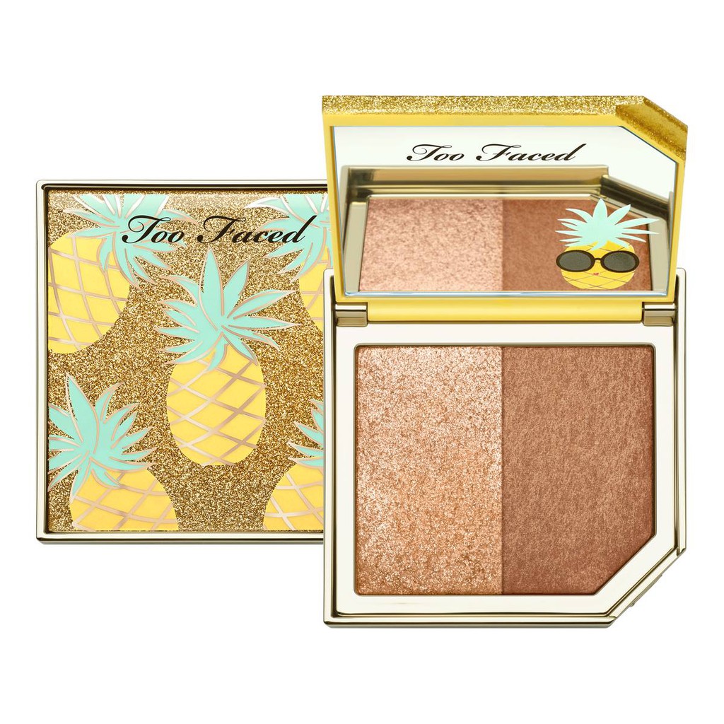 PHẤN TẠO KHỐI, BẮT SÁNG TOO FACED TUTTI FRUTTI PINEAPPLE PARADISE STROBING BRONZER HIGHLIGHTING NHẬP KHẨU CHÍNH HÃNG - 4