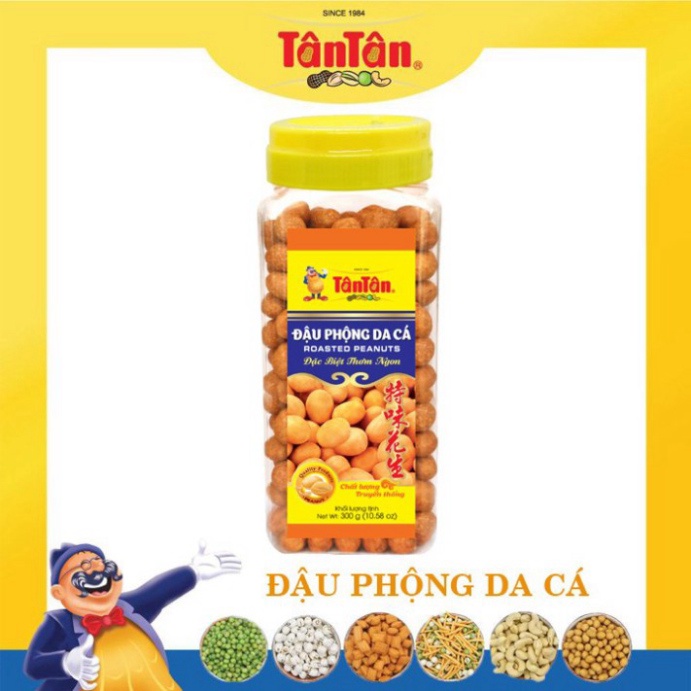 Combo 2 hũ Đậu phộng Da Cá Tân Tân 300g