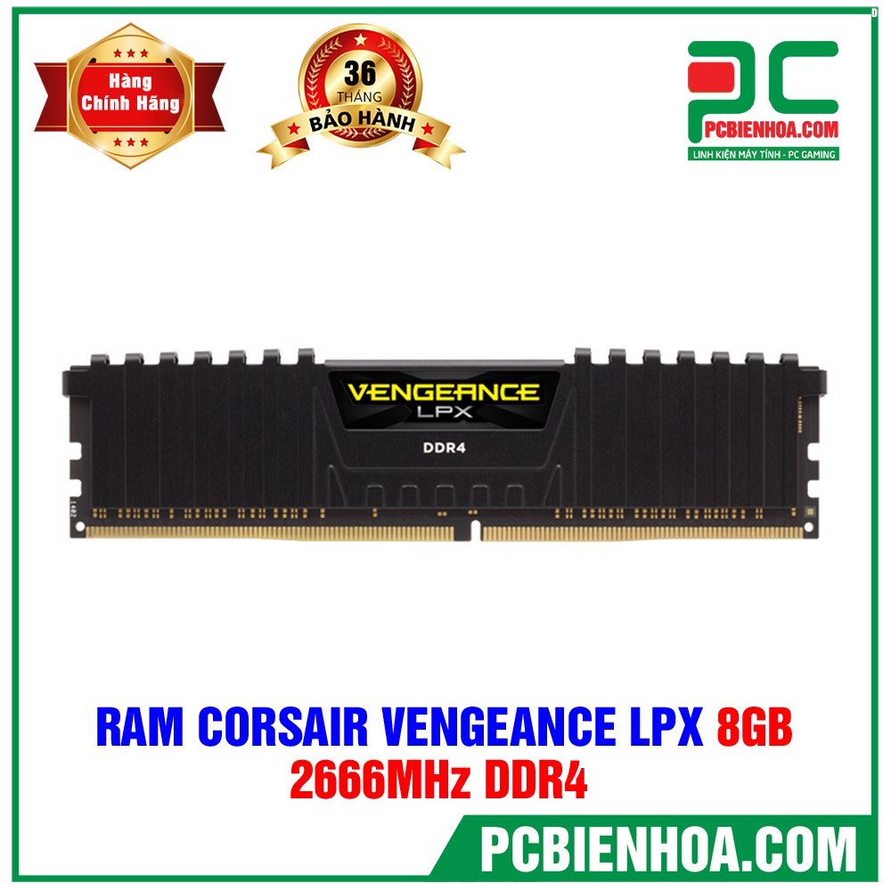 
                        RAM Corsair Vengeance® LPX 8GB DDR4 2666MHz C16 siêu rẻ
                    