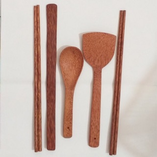 COMBO 2 ĐŨA CHIÊN, 1 ĐŨA BẾP, 1 VÁ CƠM, 1 SẠN GỖ DỪA