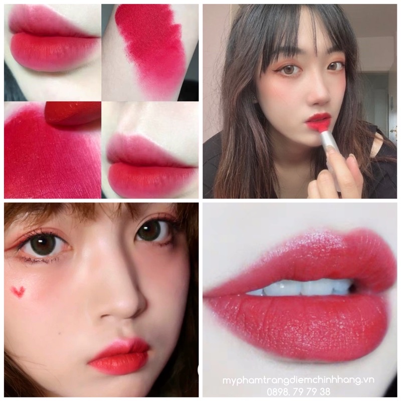 Son Lì Mềm Môi Velvet Matte Powder Kiss Dupe Mac Loud &amp; Clear Lipstick