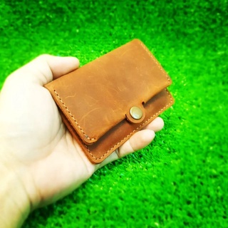 Ví đựng thẻ atm, thẻ xe điện tử, name card, nút búp - đồ da thủ công handmade