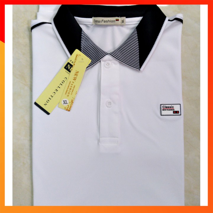 Áo Thun Nam 🌵FREESHIP – HÀNG CHẤT🌵 Cổ Bẻ Tay Ngắn Phối Bo Đính Logo, Thun Cá Sấu Poly 4 Chiều Cao Cấp | BigBuy360 - bigbuy360.vn
