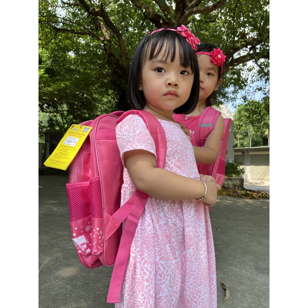Ba lô học sinh cấp 1 Ladoda BL116 cho bé Gái