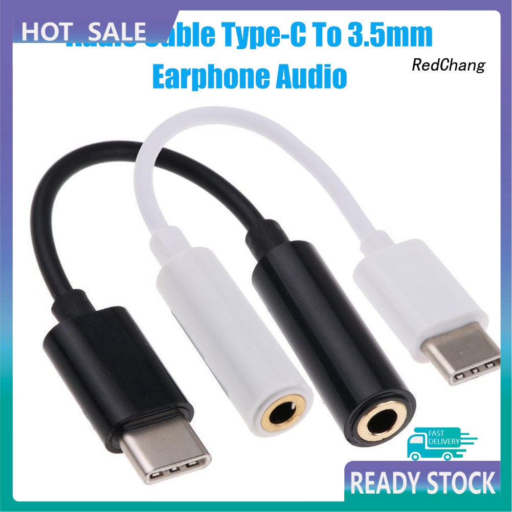 -SPQ- Type-C to 3.5mm Earphone Jack Charger Audio Adapter Cable Cord for Xiaomi 8SE 6X