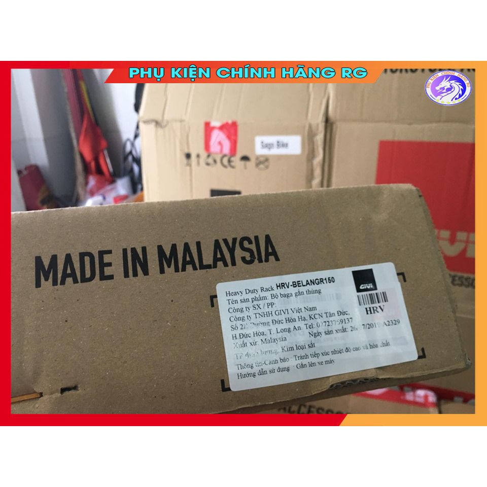 Baga sau Givi chịu lực lớn HRV gắn cho xe Raider R150 Belang chính hãng bảo hành 2 năm