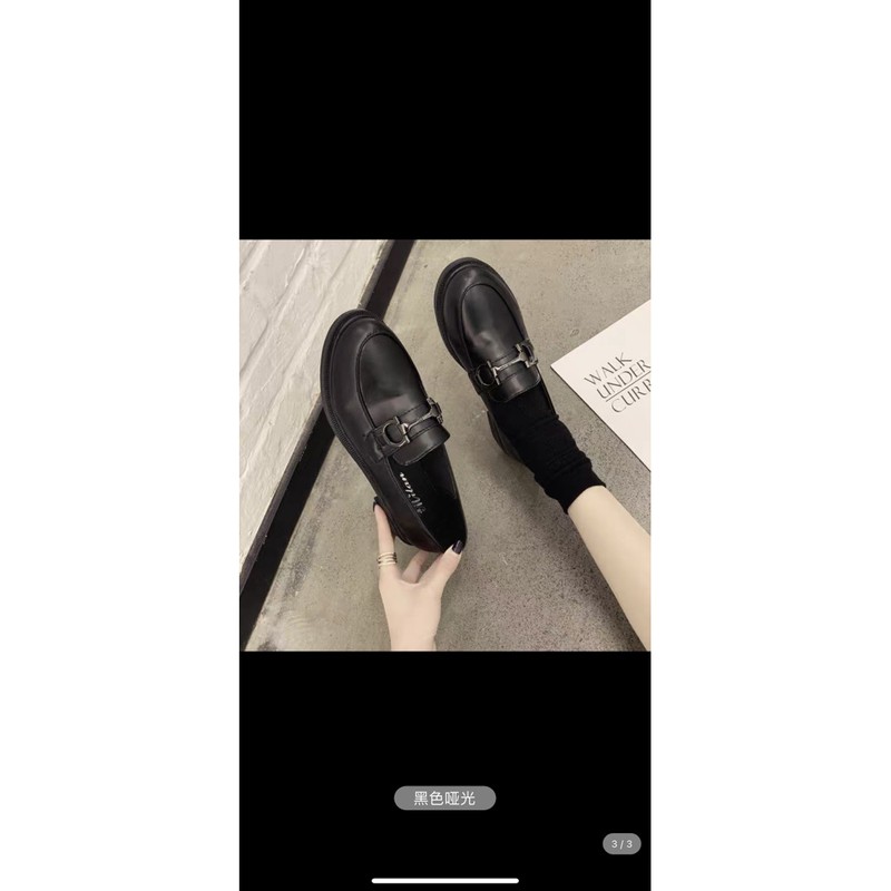 (ORDER) Giày oxford cao gót 6cm khoá đen BIG SIZE 35-43 | BigBuy360 - bigbuy360.vn