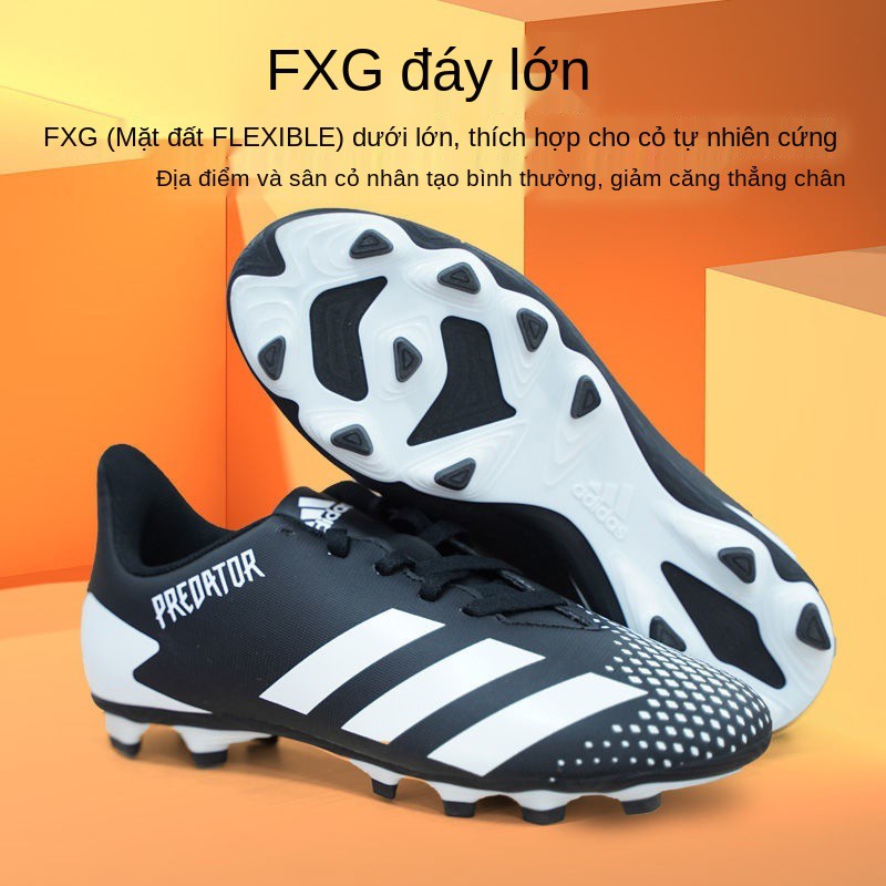 Giày đá bóng trẻ em ADIDAS / Adidas chính hãng đế dài Falcon 20.4 Dụng cụ tập luyện trẻ em có gai