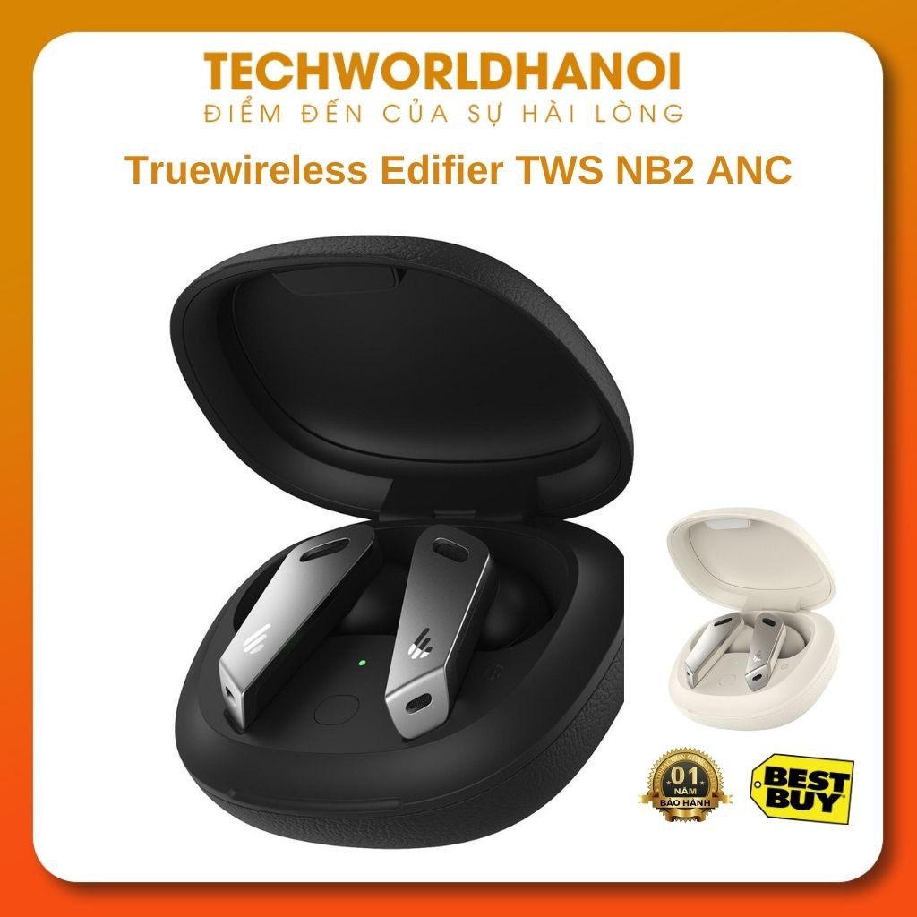 Tai nghe Bluetooth Truewireless Edifier TWS NB2 ANC (Đen / Trắng ) | Bản quốc tế | Chính hãng | Bảo hành 12 tháng | BigBuy360 - bigbuy360.vn