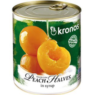 Đào Ngâm Kronos hộp 820g ( Đào miếng ngâm )