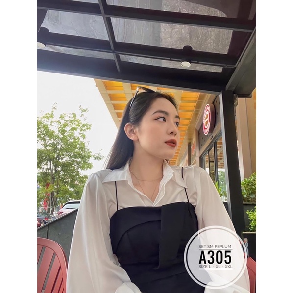 Bigsize Set SM peplum A305