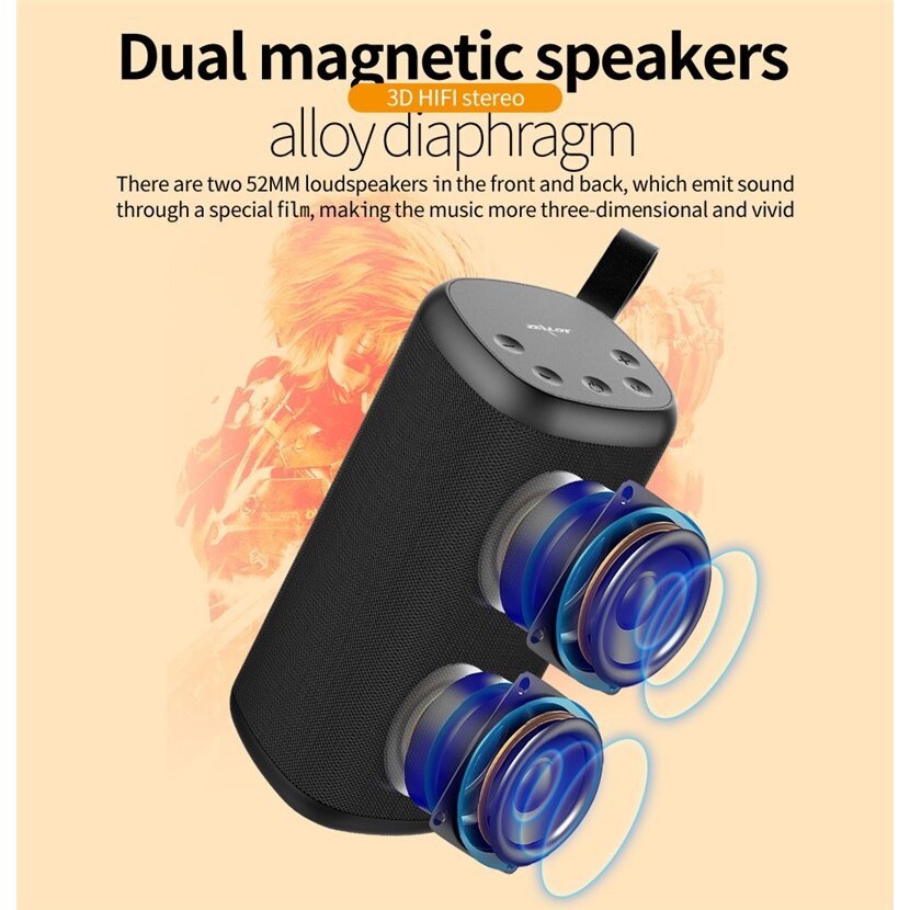 Loa Zealot S35: Bluetooth TWS Hỗ Trợ Thẻ Nhớ Micro SD - Hàng CAO CẤP, Chính Hãng