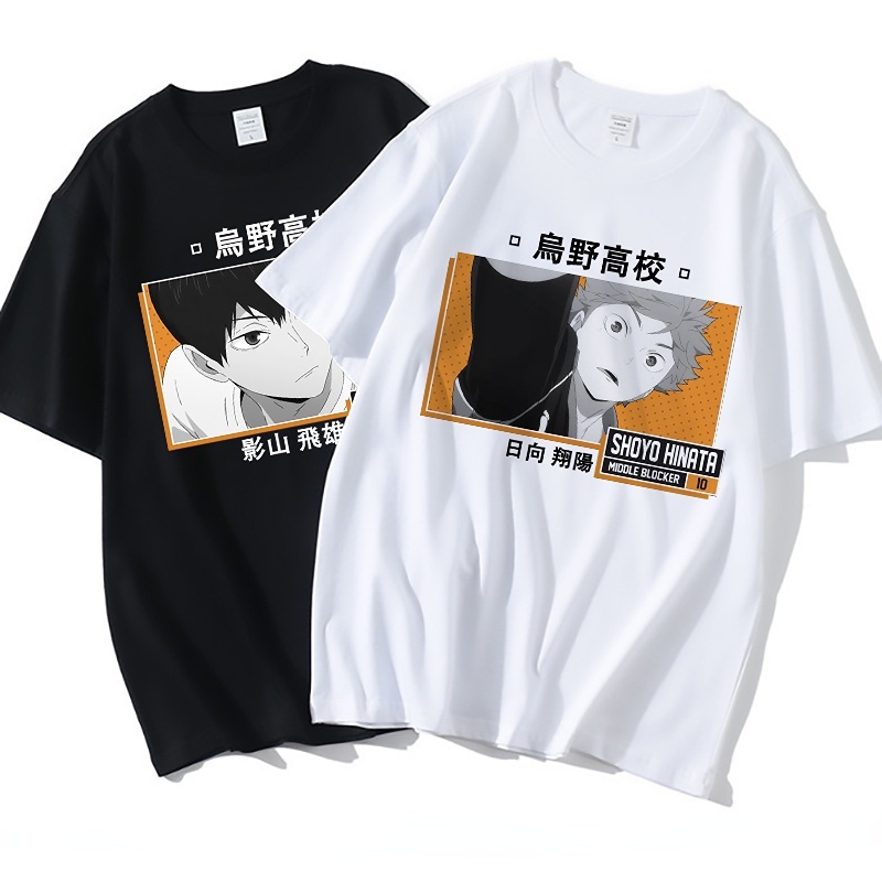 HOT🔥 Áo Phông Anime Karasuno Haikyuu T Shirt Kageyama Shoyo Hinata mẫu mới cực chât độc đẹp giá rẻ