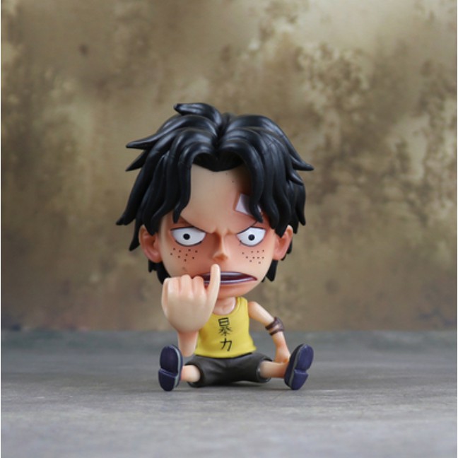 Mô hình One Piece - Mô hình Ace chibi cực kì nét màu đậm loại 1