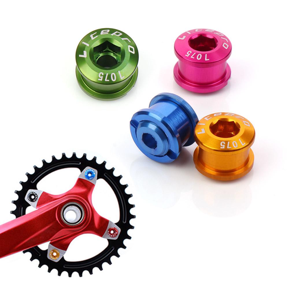 Set 4 Ốc Vít Hợp Kim 8 Màu Gắn Bánh Xích Xe Đạp