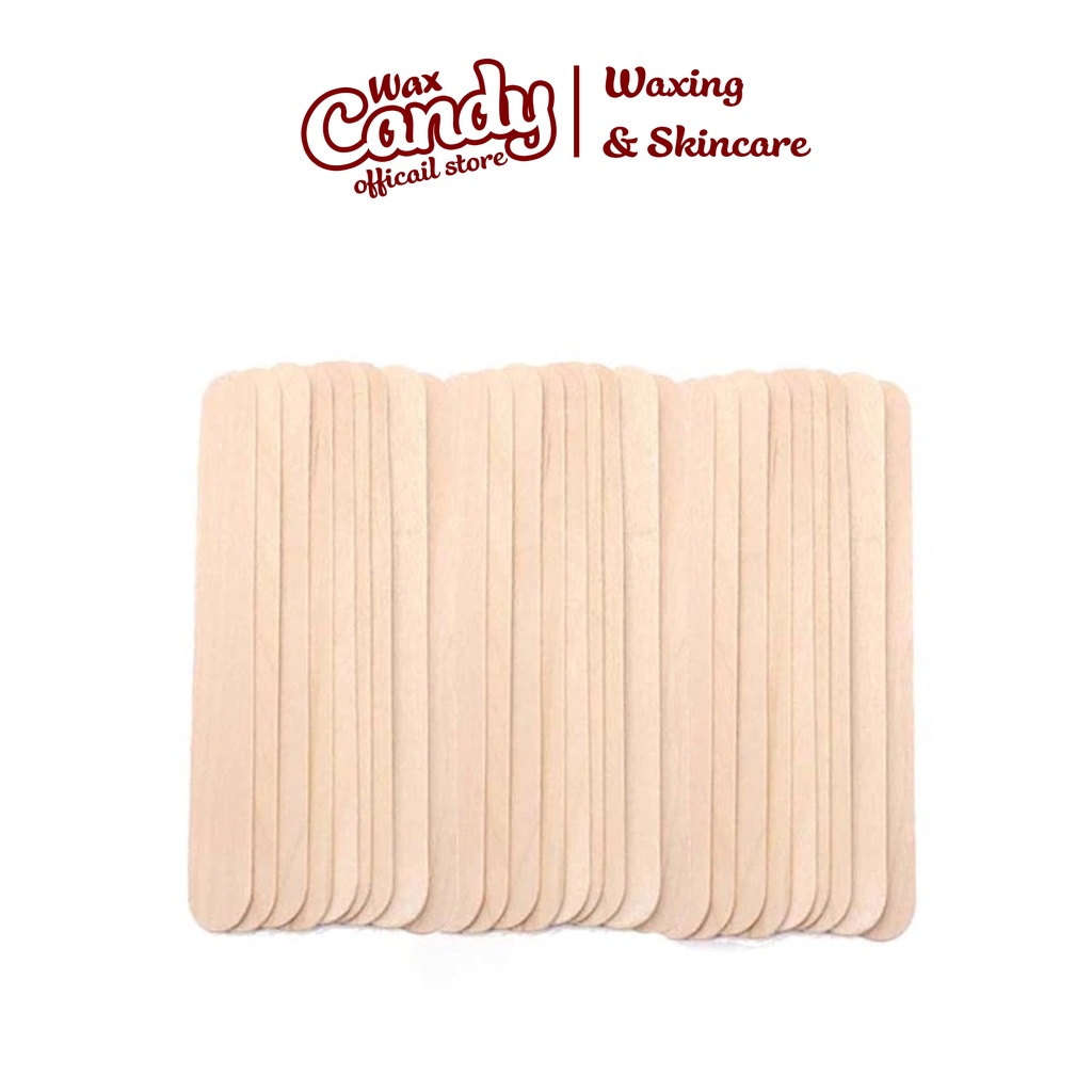Que phết gạt sáp wax lông Candywax bôi sáp wax nóng, wax lạnh ( SET 25/50 que)