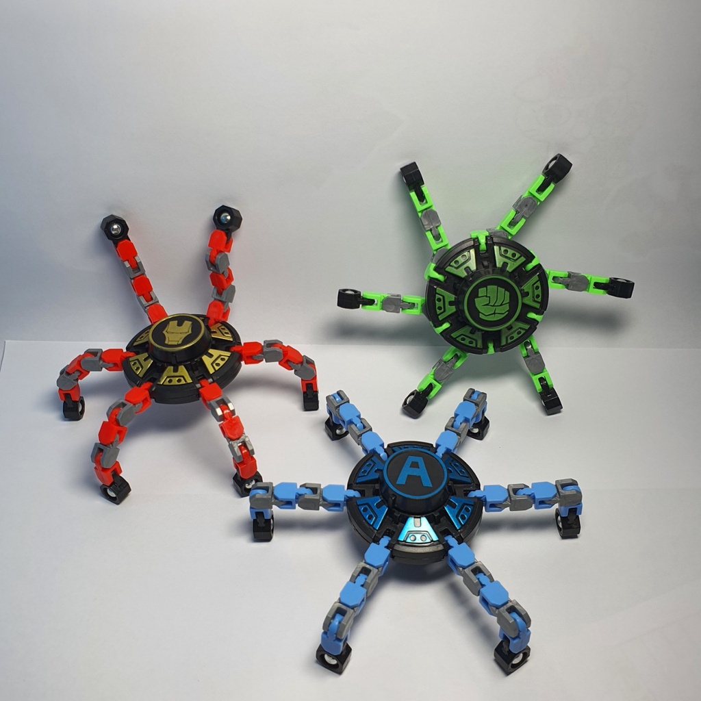 Spinner Xoay 360 Độ Biến Hình Robot Đồ Chơi Trí Tuệ Cho Bé
