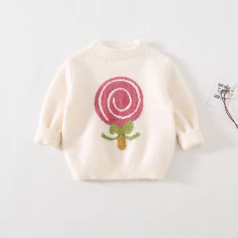 Áo len lông hoạ tiết cây kẹo ngọt cho bé  N00903