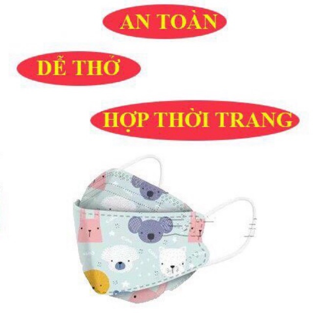 KHẨU TRANG KHÁNG KHUẨN TRẺ EM 4 LỚP AN PHONG HD  [THÙNG 300 CHIẾC] CHỐNG BỤI