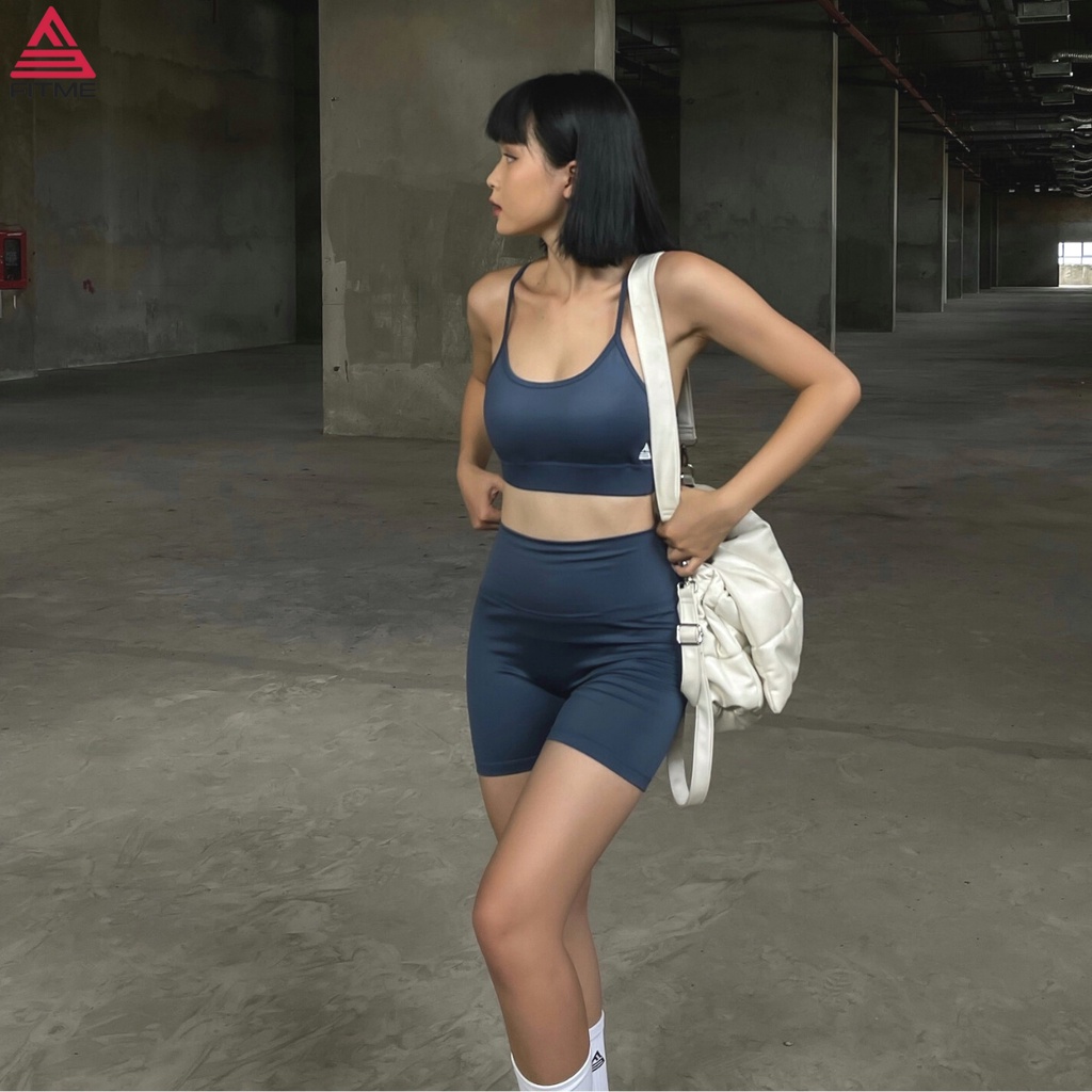 Bộ đồ tập gym nữ Fitme Sportswear Theta, quần legging đùi chất liệu thun co giãn 4 chiều