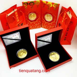 Hộp Tiền Xu Trâu Vàng - Bao Lì Xì Trâu Vàng 2021