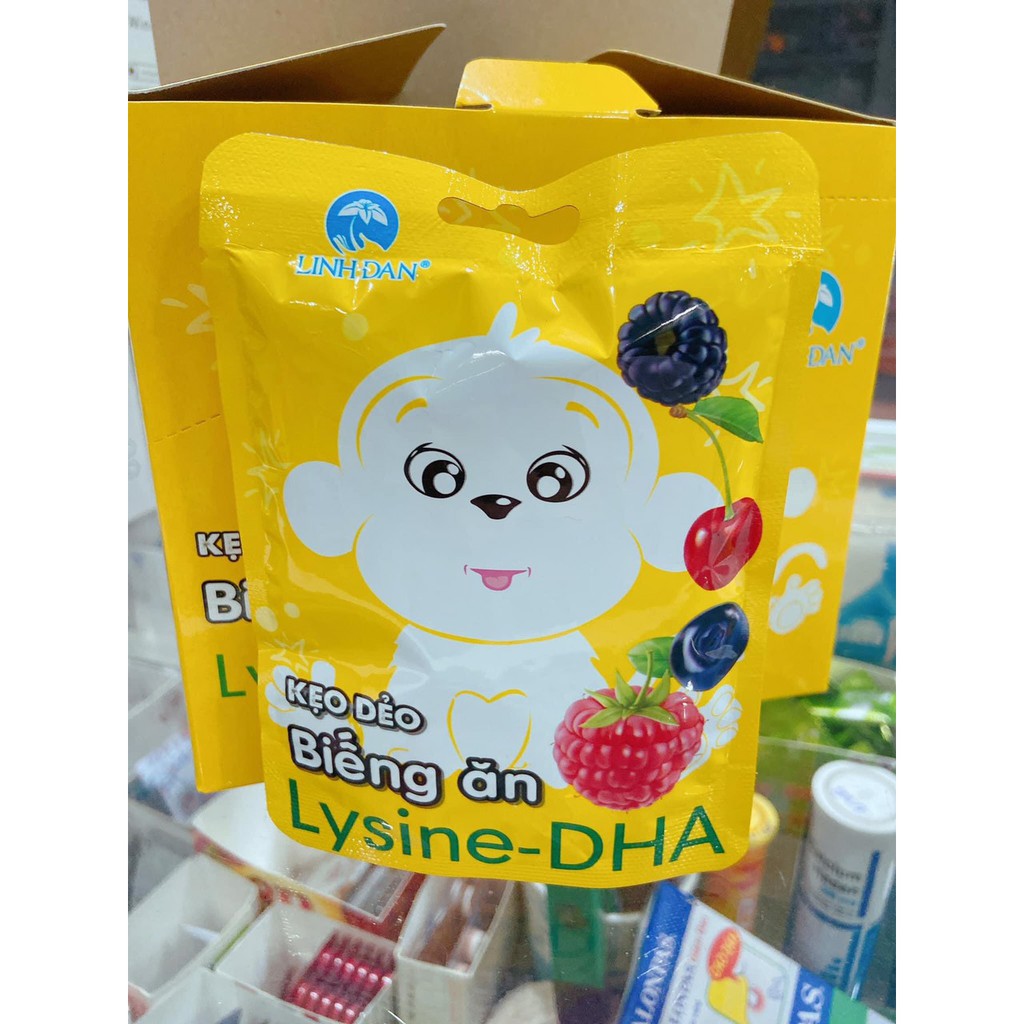 Kẹo dẻo biếng ăn Lysine-DHA Linh Đan