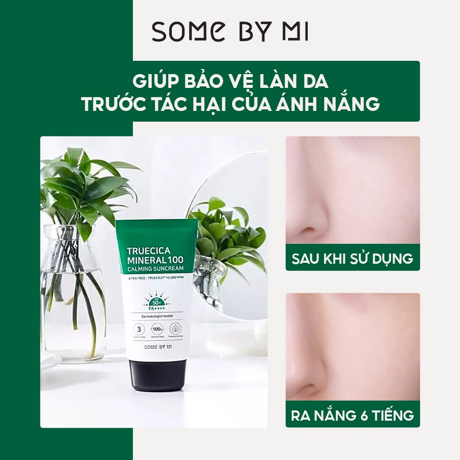 Kem Chống Nắng Some By Mi Truecica Mineral 100 Calming Suncream 50PA++++ 50ml