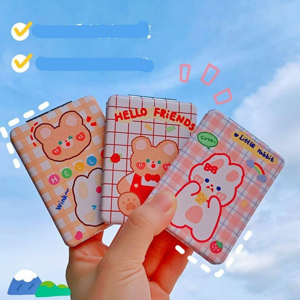 Gương mini cầm tay trang điểm gấp gọn SH077