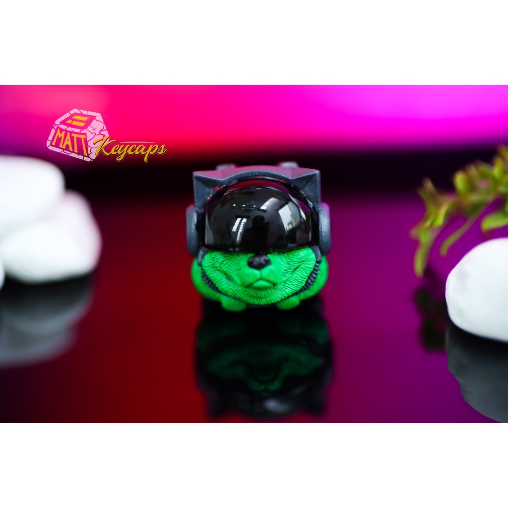 Sirius Keycaps - Black Combine Green color - Artisan Keycaps - Nút bàn phím cơ - Trang trí bàn phím cơ Sirius